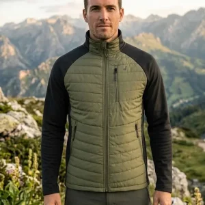 CHAQUETA JOLUVI STARK  VERDE/NEGRA